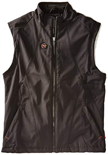 Mobile Warming MWJ16M02-SM-BLK Unisex-Adult Dual Power Heated 12v Vest (Black, Small)
