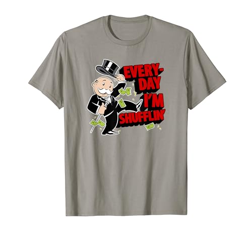 Monopoly Mr. Monopoly Every-Day I'm Shufflin' Rich Funny T-Shirt