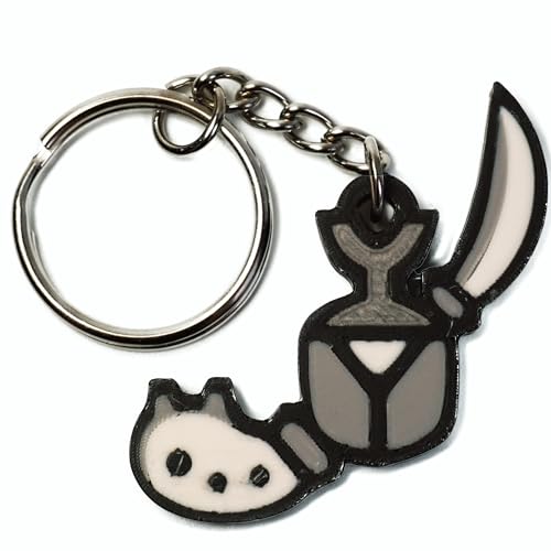4th Wall Design GuildMark Insect Glaive Keychain - Monster Hunter Keychain (Includes one 1.5 inch Weapon Icon Keychain)