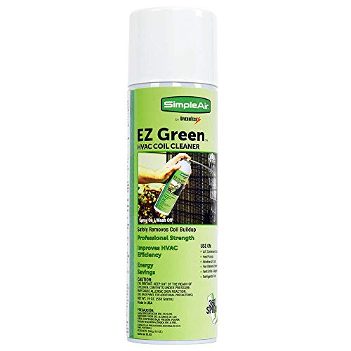 SimpleAir EZGA EZ Green HVAC Coil Cleaning Spray, 19 oz, 19 Fl Oz (Pack of 1), Clear