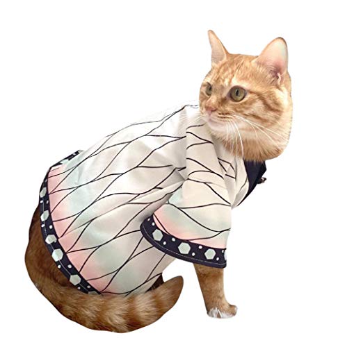 Costume for Pets Cat Small Dog Japanese Anime Cosplay Kimono (Small, Kochou Shinobu)