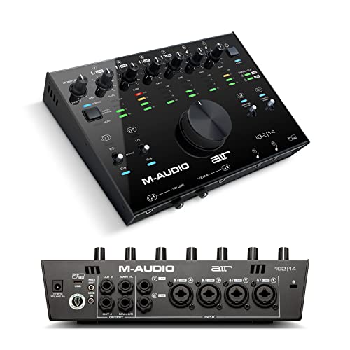 M-Audio AIR 192x14 - USB Audio Interface for Studio Recording with 8 In and 4 Out, MIDI Connectivity, and Software from MPC Beats and Ableton Live Lite