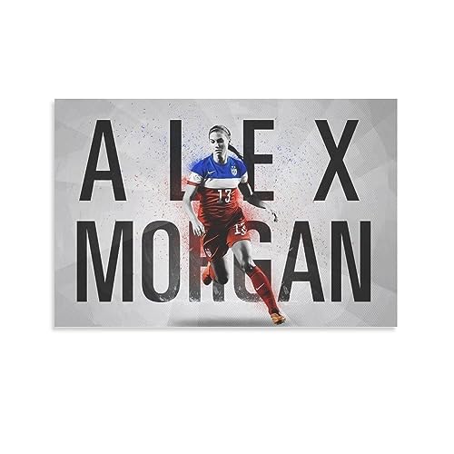 ZHYUZW Alex Morgan US Women's Soccer World Cup Poster Poster Decorative Painting Canvas Wall Art Living Room Posters Bedroom Painting 16x24inch(40x60cm)