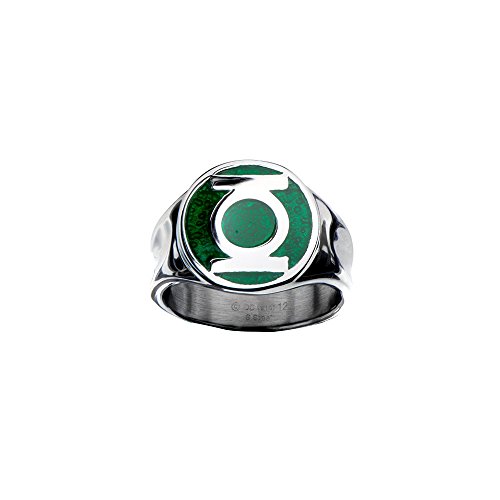 Animewild DC Comics The Green Lantern Logo Ring | 8