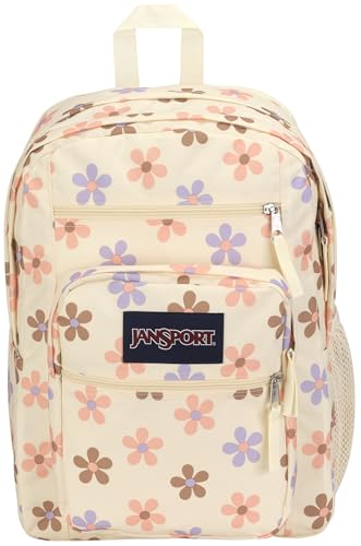 JanSport Laptop Backpack - Computer Bag with 2 Compartments, Ergonomic Shoulder Straps, 15” Laptop Sleeve, Haul Handle - Book Rucksack - Precious Petals Coconut