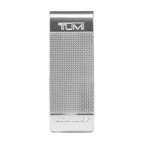 TUMI - Nassau Ballistic Etched Money Clip Wallet with RFID ID Lock for Men - Silver