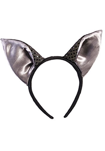 Forum Novelties 78929 Unisex-Adults Bat-Ears-Headband, Black Color, Standard, Multicolor, Pack of 1