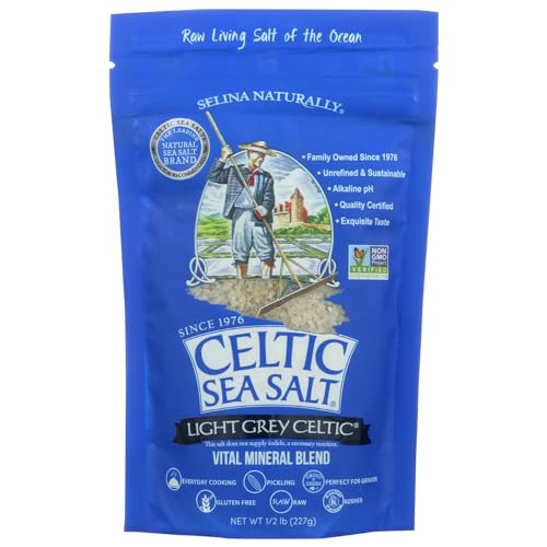 Celtic Sea Salt Light Grey Pouch 8.0 OZ (Pack of 1)