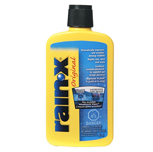 Rain-X 800002243 Glass Treatment, 7 oz. - Exterior Glass Treatment To Dramatically Improve Wet Weather Driving Visibility During All Weather Conditions, Yellow (Packaging May Vary)