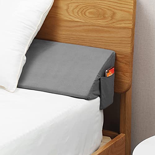 Vekkia Queen Bed Wedge Pillow for Headboard Gap/Mattress Gap Filler/Headboard Pillow/Bed Wedge Gap Filler,Stop Loosing Your Pillows(Gray 60'x10'x6')