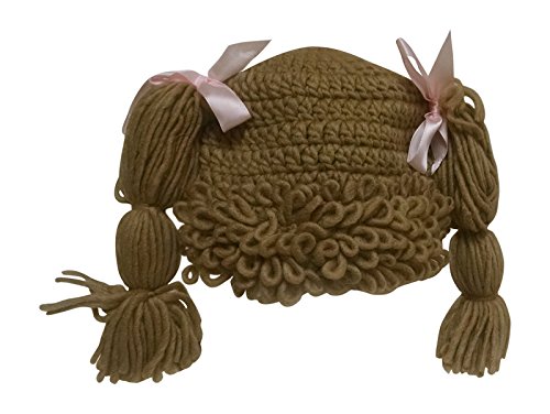 The Lilly Hat Woven Yarn Hair Hat - Infant Baby Toddler Child Size - Light Brown