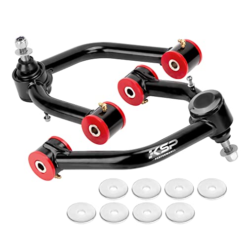 KSP 2-4' Upper Control Arms for Tacoma 2004-2023, Adjustable Front Upper Control Arm Compatible with Toyota Hilux Fortuner 2004-2023, Front Steel Tubular On Right and Left UCA Fit Prerunner 2005+up