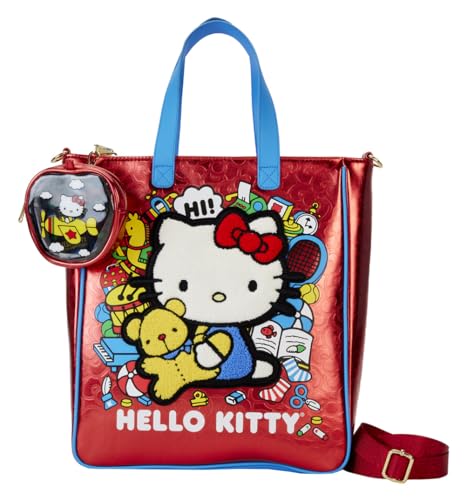 Loungefly Sanrio Hello Kitty 50th Anniversary Tote Bag with Coin Bag
