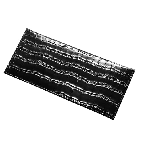 １０１点 Men's Ultra Thin Long Wallet fits neatly in The Inner Pocket of a Suit or Jacket, Black, 約190x83x4mm