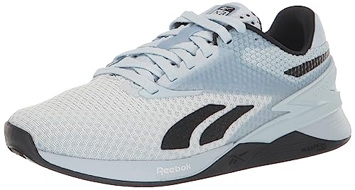 Reebok Women's Nano X3 Traning Sneaker, Feel Good Blue/White/Black, 7.5