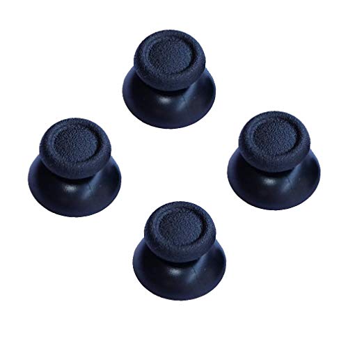 2 Pairs Thumbsticks Analog Thumb Sticks for Sony Playstation Dual Shock 4 PS4 Controller (Black)