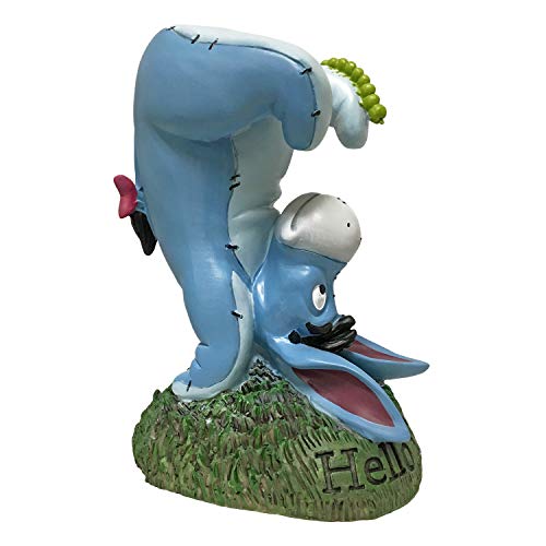 BACKYARD GLORY Disney Eeyore Upside Down Everday Outdoor Garden Statue, 9 inches Tall, Officially Licensed Disney Product