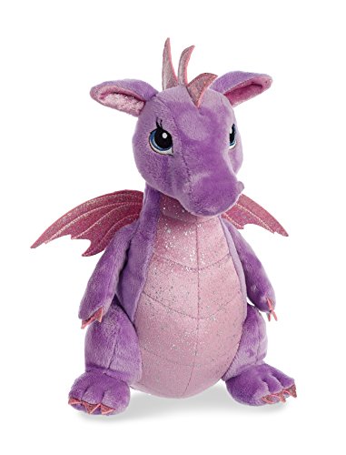 Aurora Enchanting Sparkle Tales Larkspur Dragon Stuffed Animal - Magical Adventures - Endless Play - Purple 12 Inches
