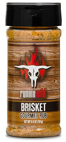 Gourmet Brisket Seasoning | Brisket Rub for Smoker or Grill | No Artificial Flavors | No MSG added | Runnin’ Wild Foods, 6.4 ounces