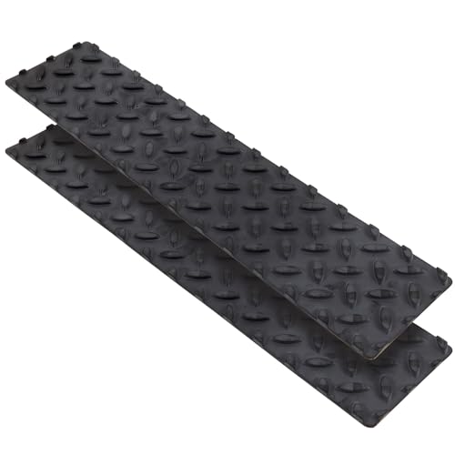 Keeper 05680-4A 4” x 17.5” EPDM Rubber Safety Step, Black, 2 Pack