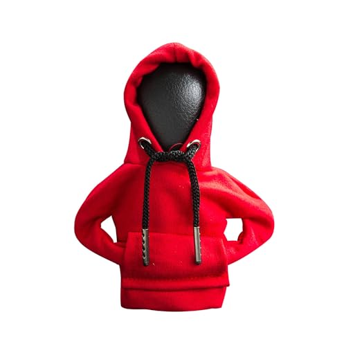ECDREAM Gear Shift Hoodie,Car Shift Knob Hoodie,Funny Car Gear Shift Cover,Automotive Interior Accessories and Decoration（Red）