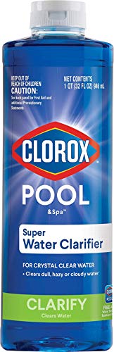 Clorox Pool&Spa 58232CLX Super Water Swimming Pool Clarifier, 1-Quart, Blue