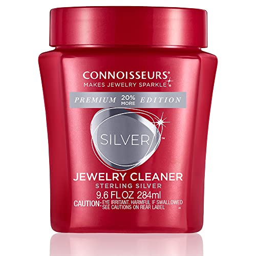 CONNOISSEURS Premium Edition Silver Jewelry Cleaner Solution, Value Size, 9.6 Ounce