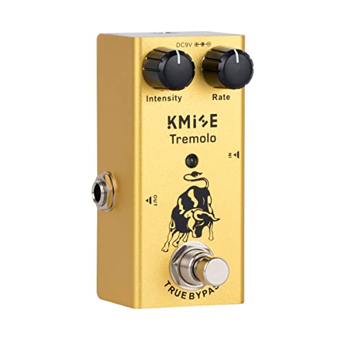 Kmise Tremolo Electric Guitar Effects Pedal Mini Single Type DC 9V True Bypass