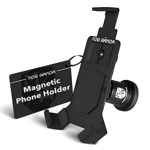 Mob Armor Universal Magnetic Car Phone Holder - Powerful Magnet Mount for iPhone & Android | Compatible with Trucks, Semis, Commercial & Off-Road Vehicles - Large