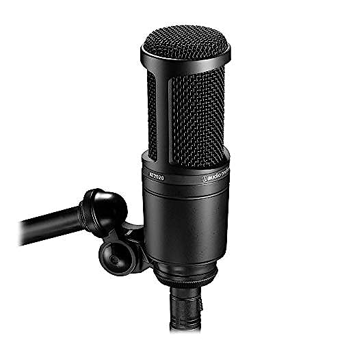 Audio-Technica Microphone AT2020 Pro Cardioid Capacitor, Black,Large, XLR