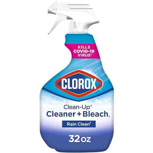 Clorox Clean-Up All Purpose Cleaner with Bleach, Spray Bottle, Rain Clean, 32 Fluid Ounces (Package May Vary)