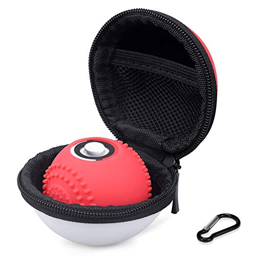 Kourpar Carry Case Cabin for Switch Pokeball Plus Controller Portable Grip Cover Sleeve Compatible with Nintendo Poke Ball Protective Holder Enhancing Pokémon Lets Go Pikachu Eevee Gaming Experience