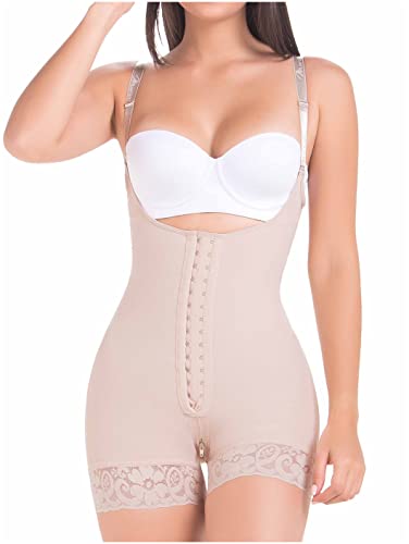 MARIAE FP100 Tummy Control Shapewear Fajas Colombianas Reductoras Beige 3XL