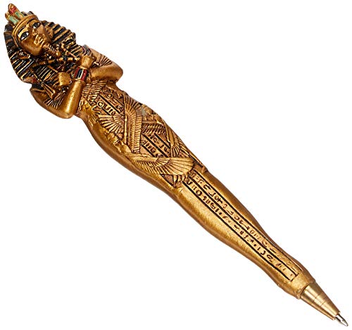 YTC Summit Ancient Egyptian King TUT Gold Pen (Set of 6 Similar Designs), Multi Color
