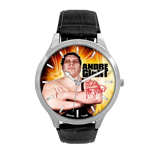 Game Time WWE Andre The Giant Watch – Pioneer Series – Black Leather Band