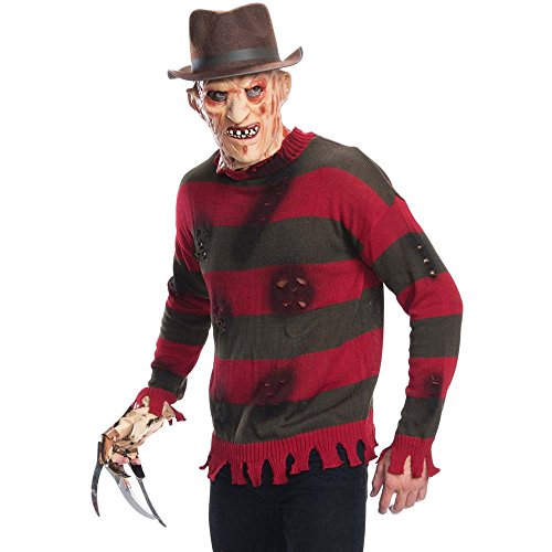 Rubie's mens A Nightmare on Elm Street Deluxe Freddy Sweater Costume Top, Multicolor, Standard US
