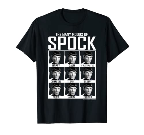 Star Trek: The Original Series Moods of Spock Textbook T-Shirt