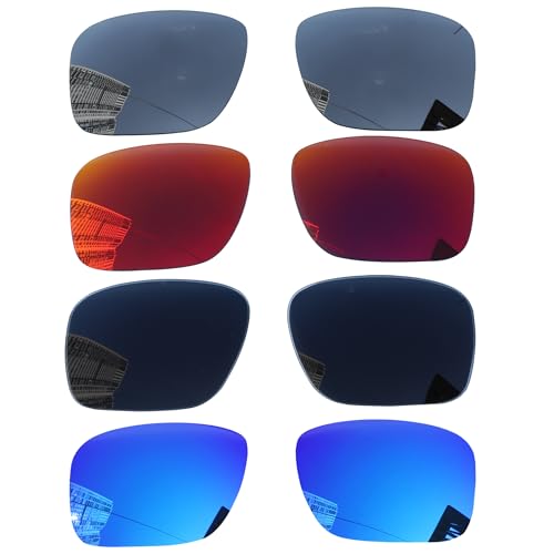 Acefrog 4 Pairs Polarized Replacement Lenses for Oakley Holbrook OO9102 Sunglasses, Perfectly Fit, Shatterproof, Anti-scratch, Value Pack