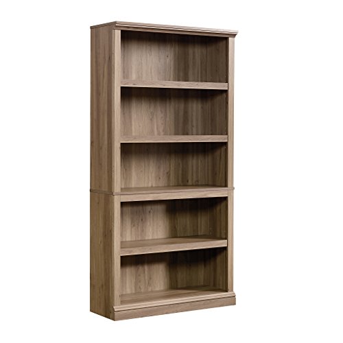 Sauder Miscellaneous Storage 5 Bookcase/Book Shelf, L: 35.28' x W: 13.23' x H: 69.76, Salt Oak