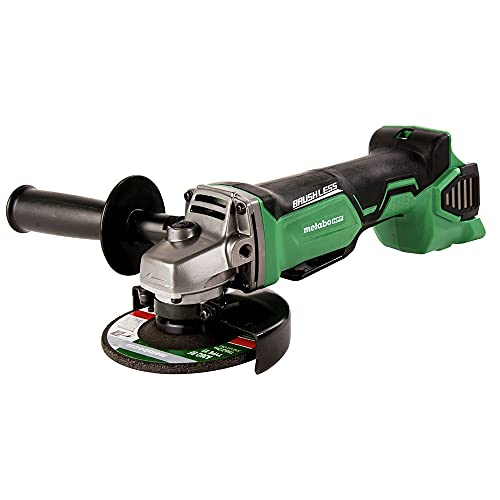 Metabo HPT 18V MultiVolt Cordless Angle Grinder | 4-1/2-Inch | Tool Only - No Battery | Paddle Switch | G18DBALQ4