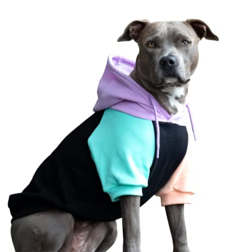 Spark Paws Dog Hoodie - Premium Quality, Buttery Soft, Superior Comfort and Fit, Calming Fleece Interior, Suitable for All Breeds - Cyber Punk - XL