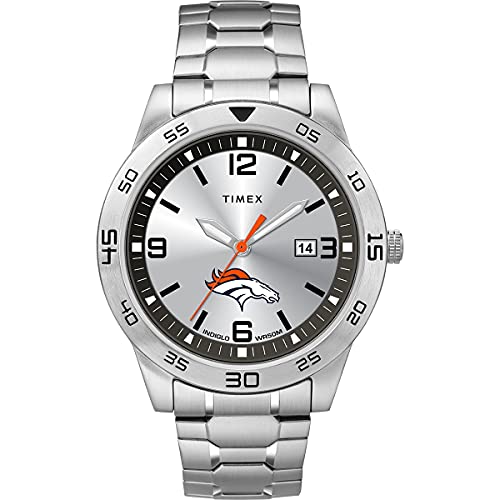 Timex Tribute Men's NFL Citation 42mm Watch – Denver Broncos with Stainless Steel Expansion Band