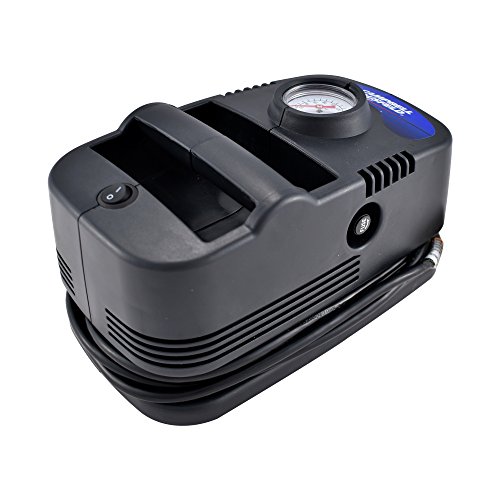Campbell Hausfeld 150 PSI Tire Inflator, 120 Volt Auto Tire Pump, Portable Air Compressor for Car and Bicycle Tires and other Inflatables (RP410099AV)
