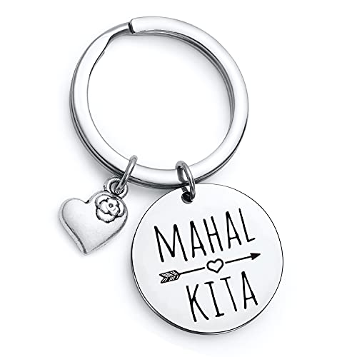 NOTHERS RSZOTW Mahal Kita Keychain Valentine's Day Keychain Filipino Keychain Philippines Gift Husband Gift Wife Gift Pinoy Gift Mahal Kita Girlfriend Jewelry Boyfriend Gift