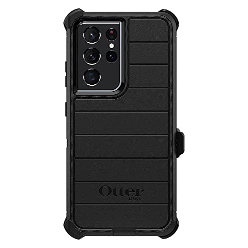 OtterBox Defender Galaxy S21 Ultra Phone Case - Non-Retail Packaging - Black