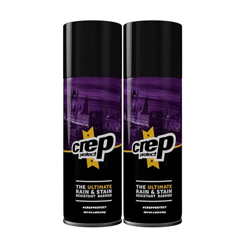 Crep Protect Shoe Protector Spray - Rain & Stain Waterproof Nano Protection for Sneaker, Leather, Nubuck, Suede & Canvas (Pack of 2)