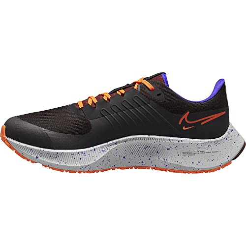 Nike Men's Air Zoom Pegasus 38 Shield Shoes, Black Orange 003, 11