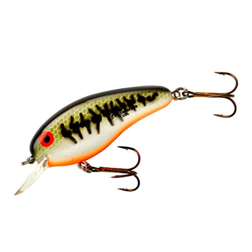 Bomber Flat A Fishing Lure (Baby Bass/ Orange Belly, 2 1/2-Inch, 6.25-cm), 3/8 oz, (B02FABBO)