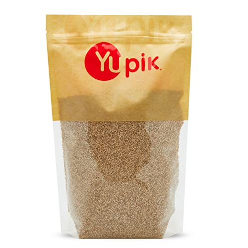 Yupik Whole Sesame Seeds 2.2 lb, Natural, Unhulled, Gluten-Free, Kosher, Vegan, Raw, Source of Protein, Fiber & Iron, Cholesterol-free, Sugar-free, Low-Carb