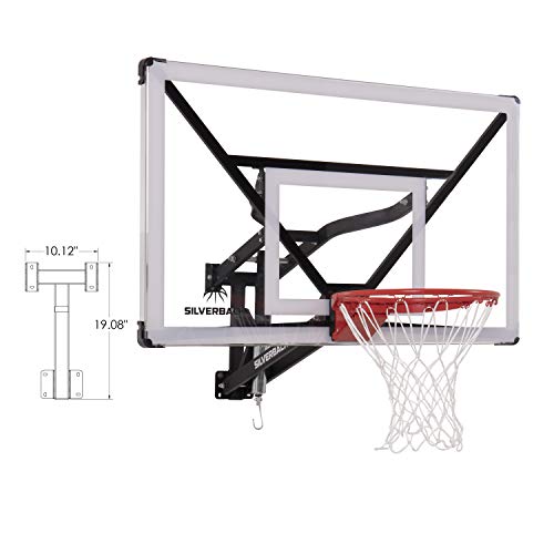 Silverback NXT 54' Wall Mounted Adjustable-Height Basketball Hoop with QuickPlay Design